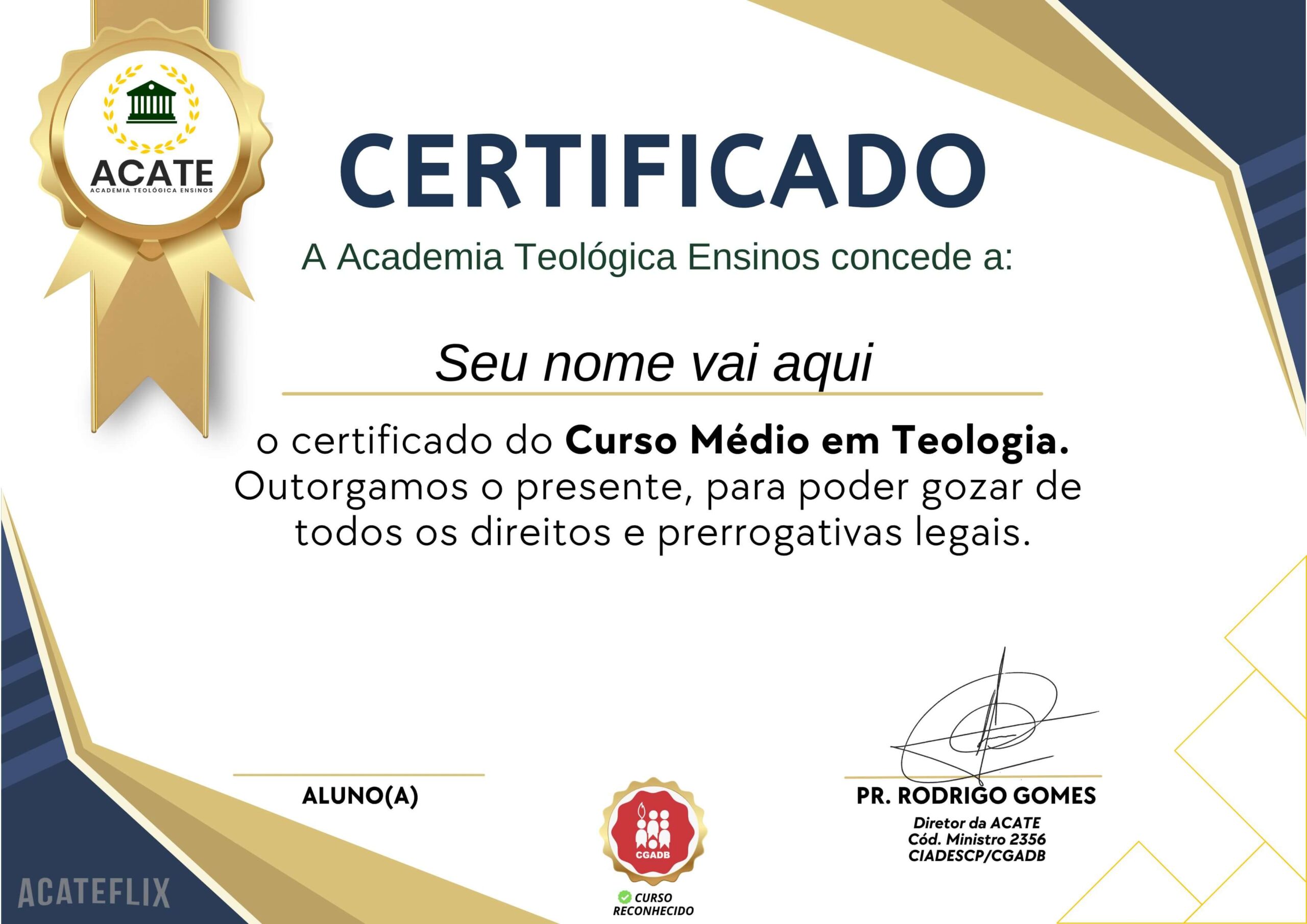 Certificado Bacharel